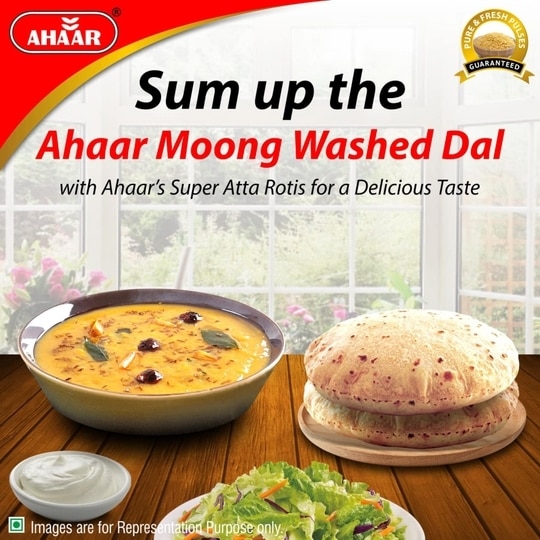 Ahaar Moong Dal Washed Split 1Kg