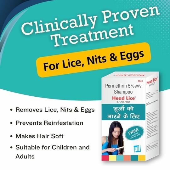 Head Lice Shampoo - Anti-Lice Shampoo - Lethal on Head Lice - Pack of 2