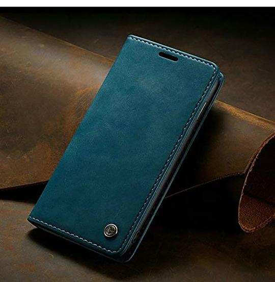 ClickCase Sheepskin Series Sony Xperia C5 Ultra Greenish Blue Faux Leather Mobile Flip Cover