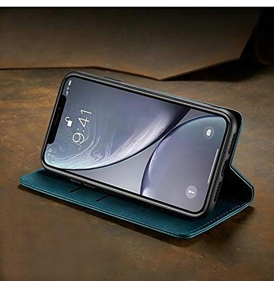 ClickCase Sheepskin Series Sony Xperia C5 Ultra Greenish Blue Faux Leather Mobile Flip Cover