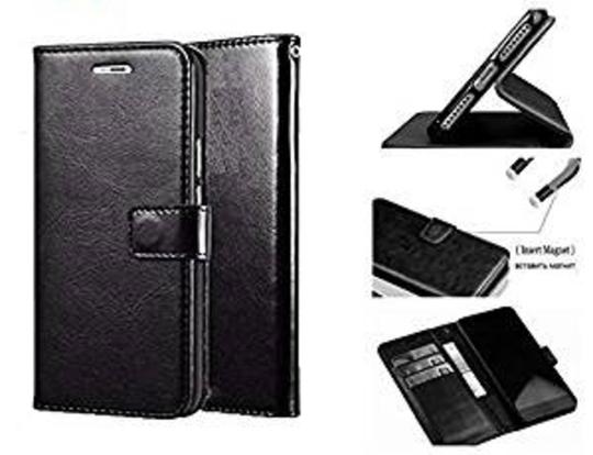 ClickCase Vintage Series For Huawei Nova 3I Black Faux Leather Mobile Wallet Flip Cover