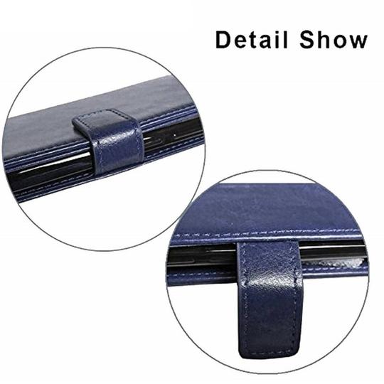 ClickCase Vintage Series For Oppo Reno 8 5G Blue Faux Leather Mobile Wallet Flip Cover