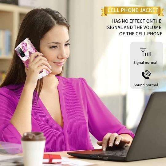 ClickCase Marble Series Faux Leather Back Case Card Holder Wallet with Magnetic Closure Flip Cover For iPhone 16 (Wine Purple)