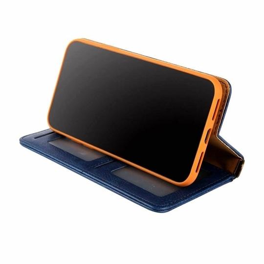 ClickCase Flipper Series Faux Leather Magnetic Card Holder Wallet Kickstand Case Flip Cover For Sony Xperia C5 Ultra (Blue)
