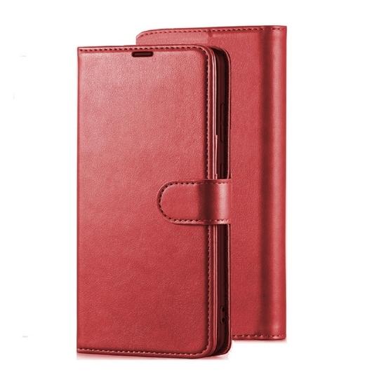 ClickCase Vintage Series For Motorola Moto X4 Cherry Red Faux Leather Mobile Wallet Flip Cover