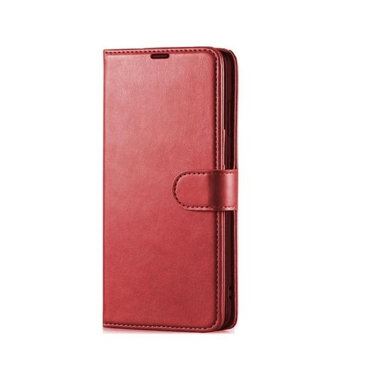 ClickCase Vintage Series For Motorola Moto X4 Cherry Red Faux Leather Mobile Wallet Flip Cover