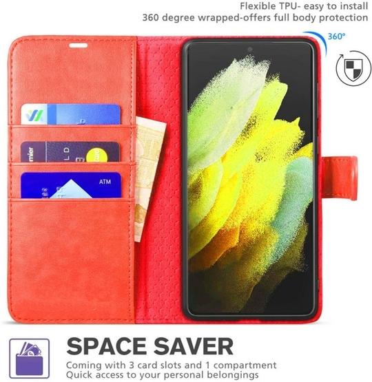ClickCase Vintage Series For Nokia G10 Peach Faux Leather Mobile Wallet Flip Cover
