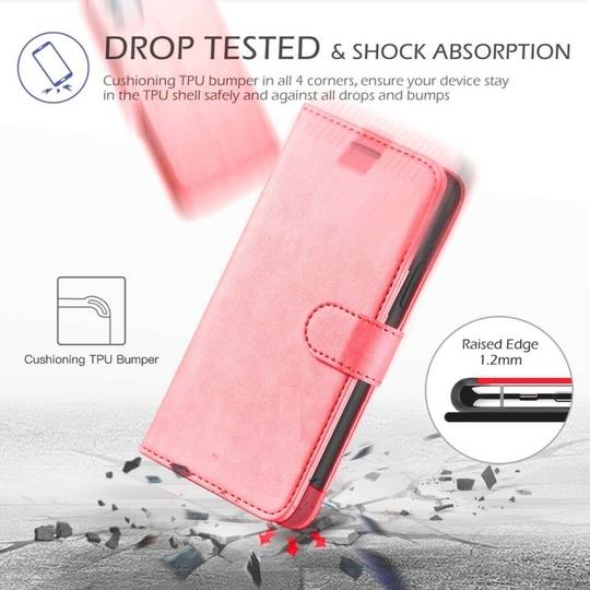 ClickCase Vintage Series For Nokia G10 Peach Faux Leather Mobile Wallet Flip Cover