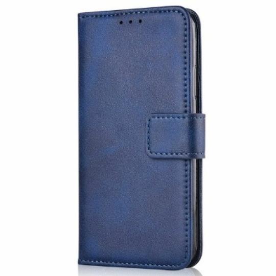 ClickCase Vintage Series For Sony Xperia Xa Ultra Matte Blue Faux Leather Mobile Wallet Flip Cover