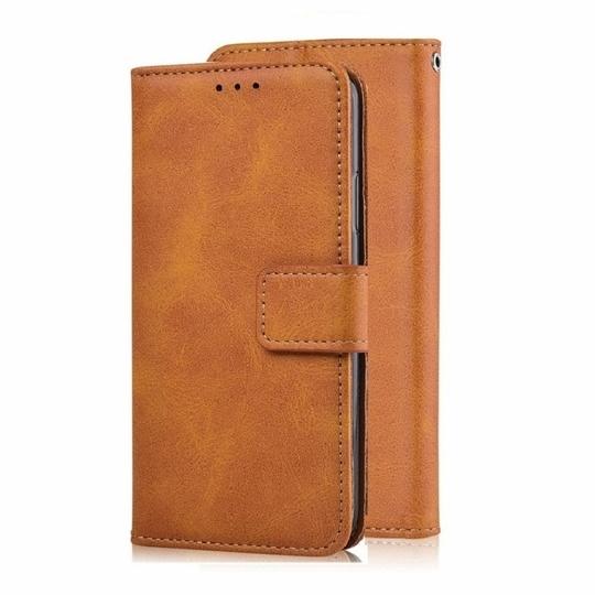 ClickCase Vintage Series For Nokia G20 Matte Tan Faux Leather Mobile Wallet Flip Cover