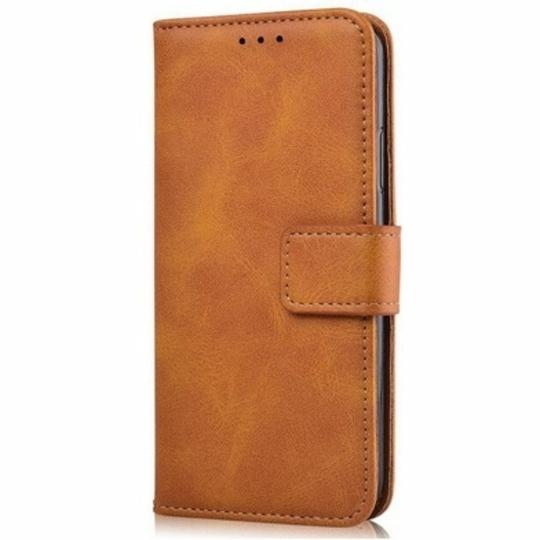 ClickCase Vintage Series For Nokia G20 Matte Tan Faux Leather Mobile Wallet Flip Cover