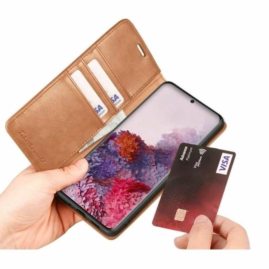 ClickCase Vintage Series For Nokia G20 Matte Tan Faux Leather Mobile Wallet Flip Cover