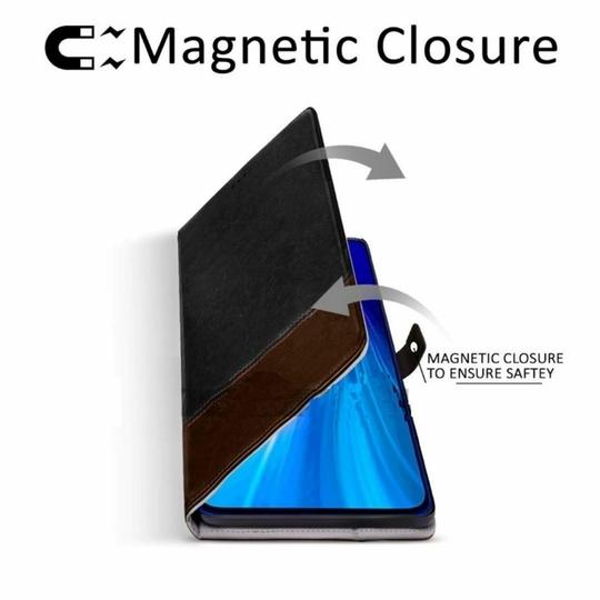 ClickCase Zorro Dual Shade Series For Nokia 5.3 Black and Brown Faux Leather Mobile Wallet Flip Cover