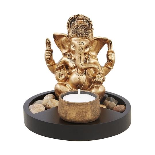 EZ Life Gold Plastic Candle Holder (Set of 3) Pack of 1