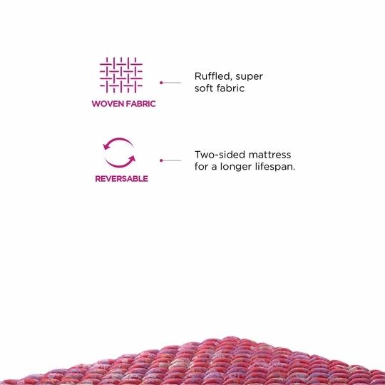 Peps Springkoil Bonnell 10-inch Single Size Spring Mattress (Maroon, 78x30x10)