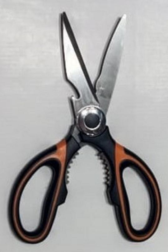 DEB's CARE Premium Heavy Duty Shears Ultra Sharp Stainless Steel Multi-function Kitchen Scissors for Chicken Poultry Fish Meat Vegetables Herbs BBQ (Pack of 1)