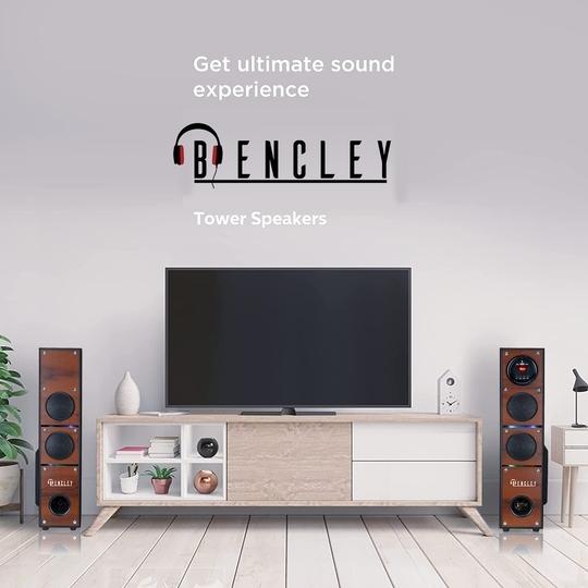 Bencley DEWO Double Tower Speakers/ Bluetooth Speaker/Multimedia Speaker/ Home Theater With AUX/BLUETOOTH/AUX Port (Height 64 CM)