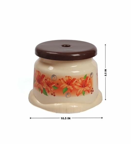 Regalo 10Pc Plastic Bathroom Set-Brown