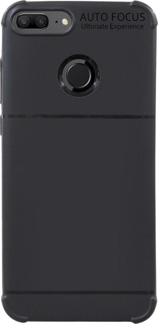 BINTAGE Back Cover for Honor 9 Lite (Black, Pack of: 1)