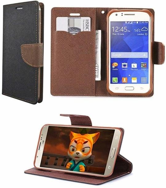 BINTAGE Flip Cover for HTC Desire 826 Dual SIM (Black, Grip Case, Pack of: 1)