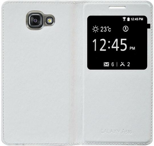 BINTAGE Flip Cover for Samsung Galaxy A5 2016 SM-A510F (White, Dual Protection, Pack of: 1)