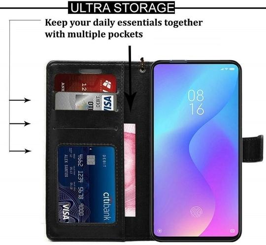 BINTAGE Flip Cover for Honor 20i (Black, Grip Case, Pack of: 1)