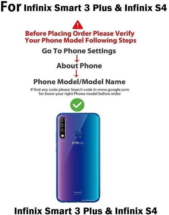 BINTAGE Back Cover for Infinix Smart 3 Plus (Transparent, Grip Case, Pack of: 1)