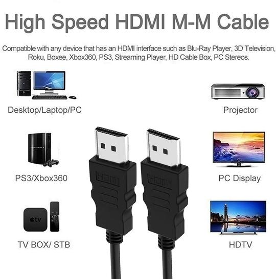 Terabyte Black 4.75 M Hdmi Cable 4.75 M High-Speed 4K Ultra Hd Male To