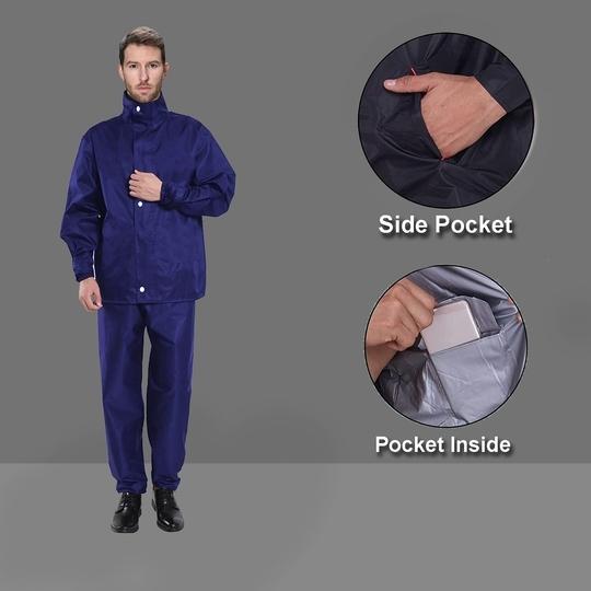 CAMISON Mens Raincoat blue XXL