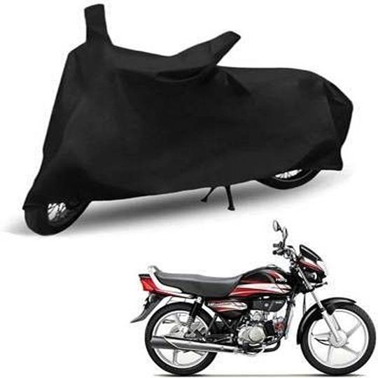 AIKOZIYA Two Wheeler Cover for Hero (HF Deluxe, Black) | HC6