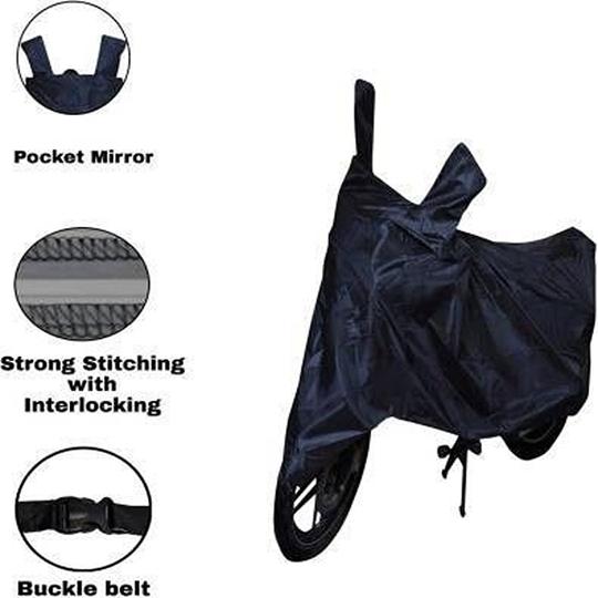 AIKOZIYA Two Wheeler Cover for Hero (HF Deluxe, Black) | HC6