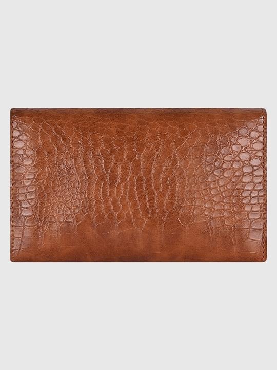 Bagsy Malone Stylish Clutch - Croco Maroon