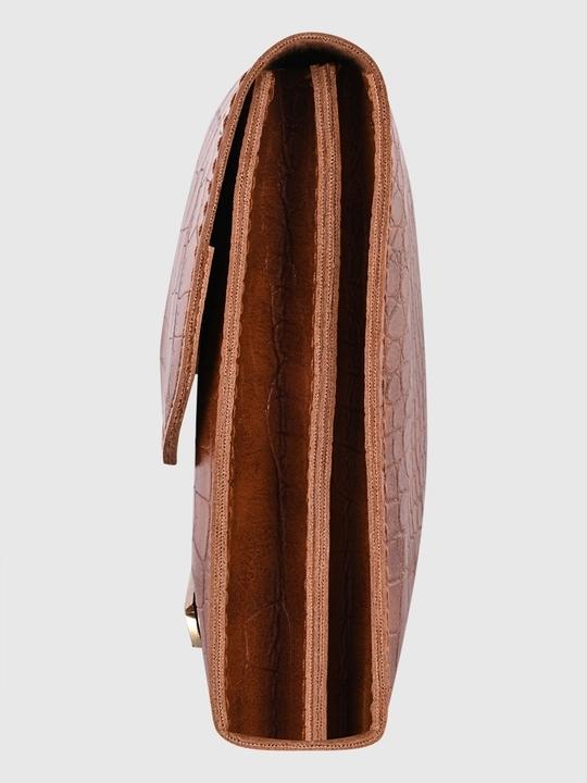 Bagsy Malone Stylish Clutch - Croco Maroon