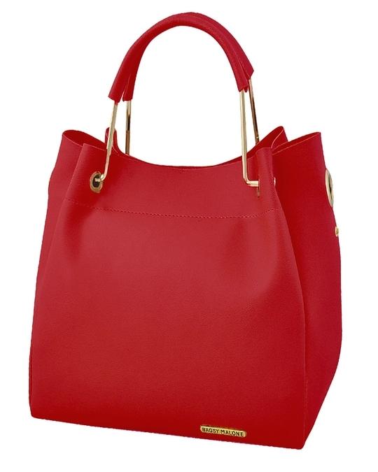 Bagsy Malone Women's Tote Combo Bag of 3 - Red
