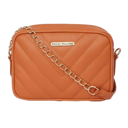 Bagsy Malone Vegan Leather Textured Sling Bag