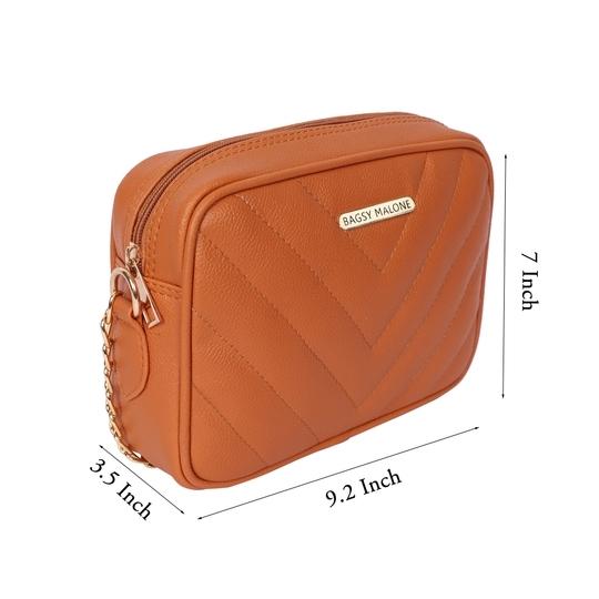 Bagsy Malone Vegan Leather Textured Sling Bag