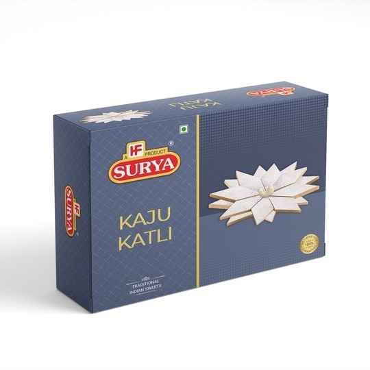 HF, Surya 200g Kaju Katli (Pack Of 1; 200g x 1) |Kaju Barfi |Indian Sweet