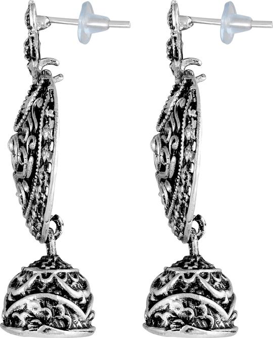 Asmitta Jewellery Silver-Plated Drops And Danglers Silver Earrings (Women)