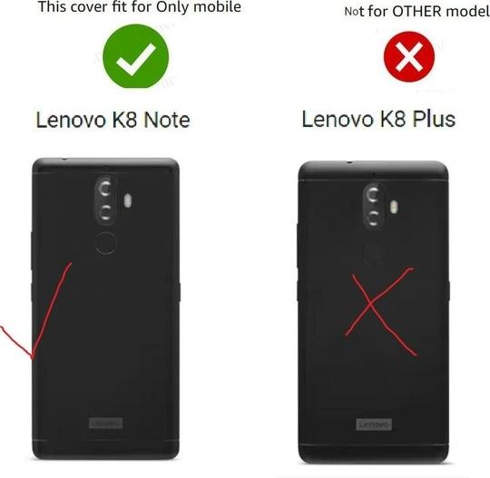 COVERBLACK Rubber Back Cover Compatible model for Lenovo XT 1902-3 / K8Note - Transparent