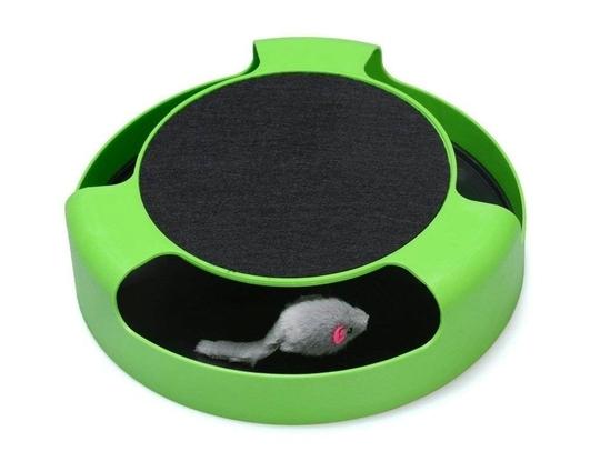 PSK Pet Mart Cat Suede Scratch Board With Motion Mouse