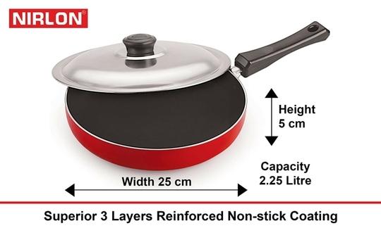 Nirlon Aluminium Non-Stick Cookware Set 3 pcs (FP13_ SP(B) _ RT)