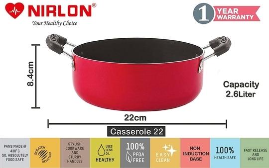 NIRLON Aluminium Non Stick Kitchen Essential Cookware Set (Pack of 5)