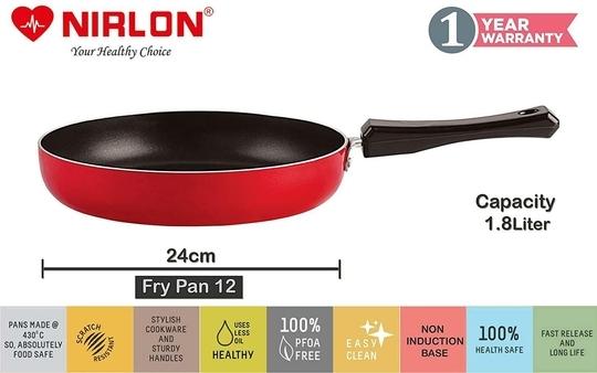 Nirlon 5 pcs of Red Non-stick Aluminium Kitchen Cookware Set