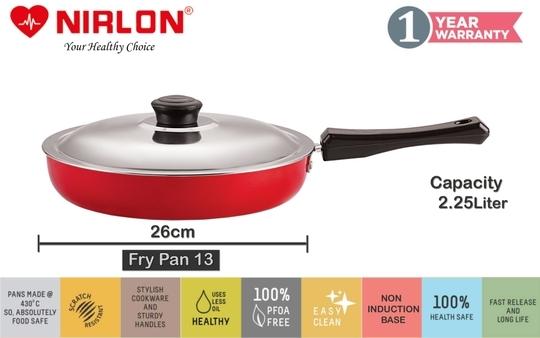 Nirlon kitchen utensils Premium Quality Non-Stick Cookware Set 3 Pieces-FP13_GP24_CS22