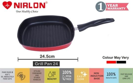 Nirlon kitchen utensils Premium Quality Non-Stick Cookware Set 3 Pieces-FP13_GP24_CS22