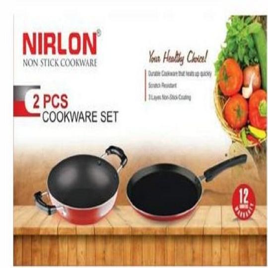 Nirlon Nonstick Cookware Pots and Pans Utensil (Set of 2)