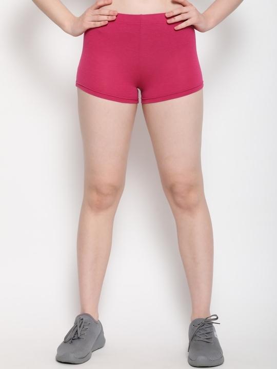 Outflits Ladies Shorts Boy Leg (FUCHSIA, Large)