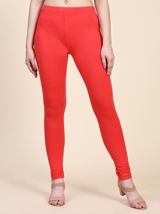 Outflits Ladies Chudithar Leggings (CORAL, X-Large)