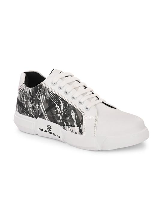 Bucik Men's Grey Synthetic Leather Lace-Up
 Casual Shoe