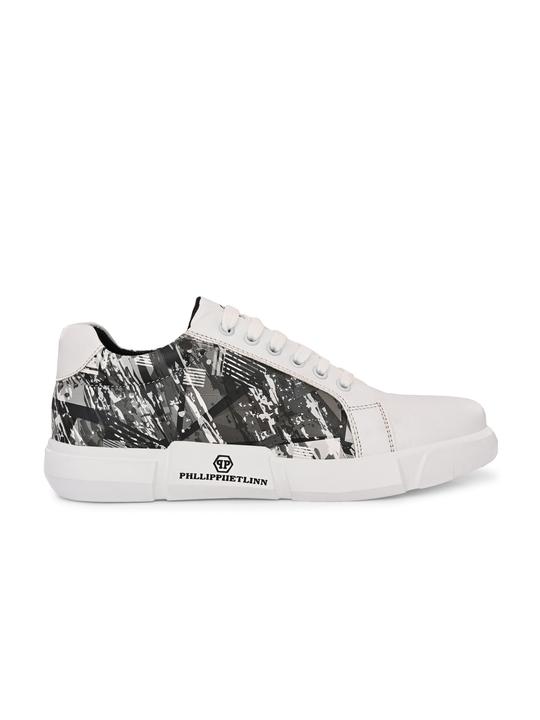 Bucik Men's Grey Synthetic Leather Lace-Up
 Casual Shoe